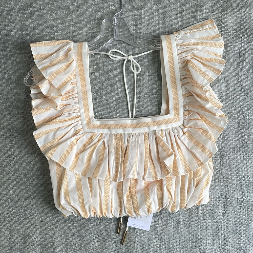 Brand new ruffle halter top
